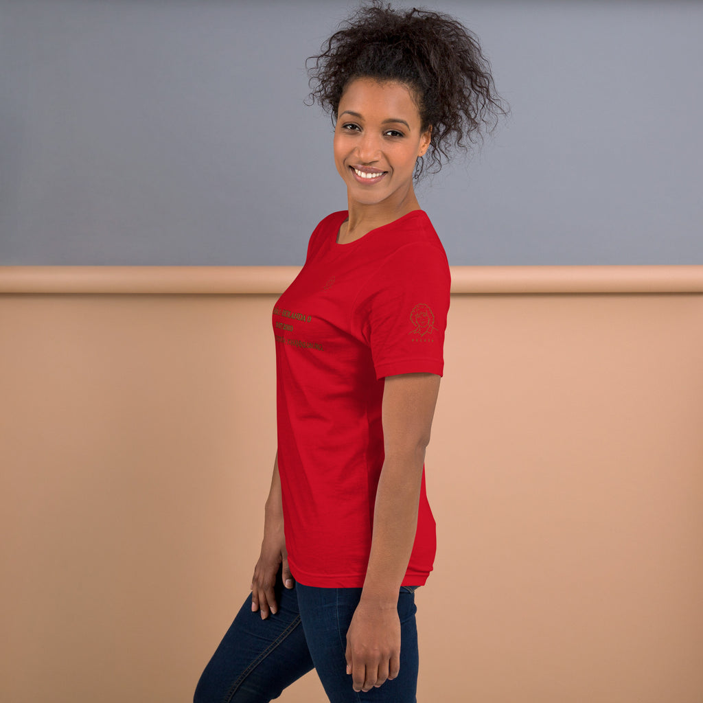 camiseta  roja mujer España Holanda Final Mundial 2010 lateral