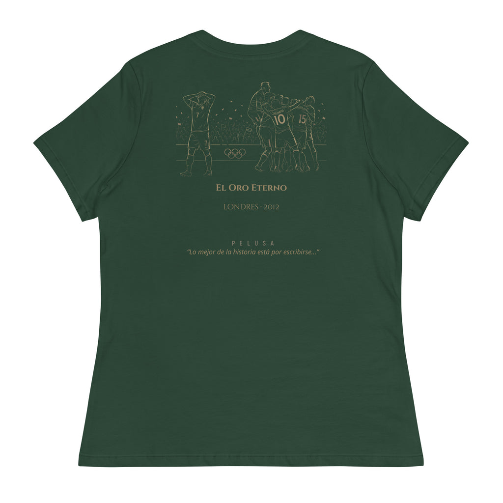 Camiseta México El Oro Eterno | México 2-1 Brasil | Final Olímpica Londres 2012 trasera verde