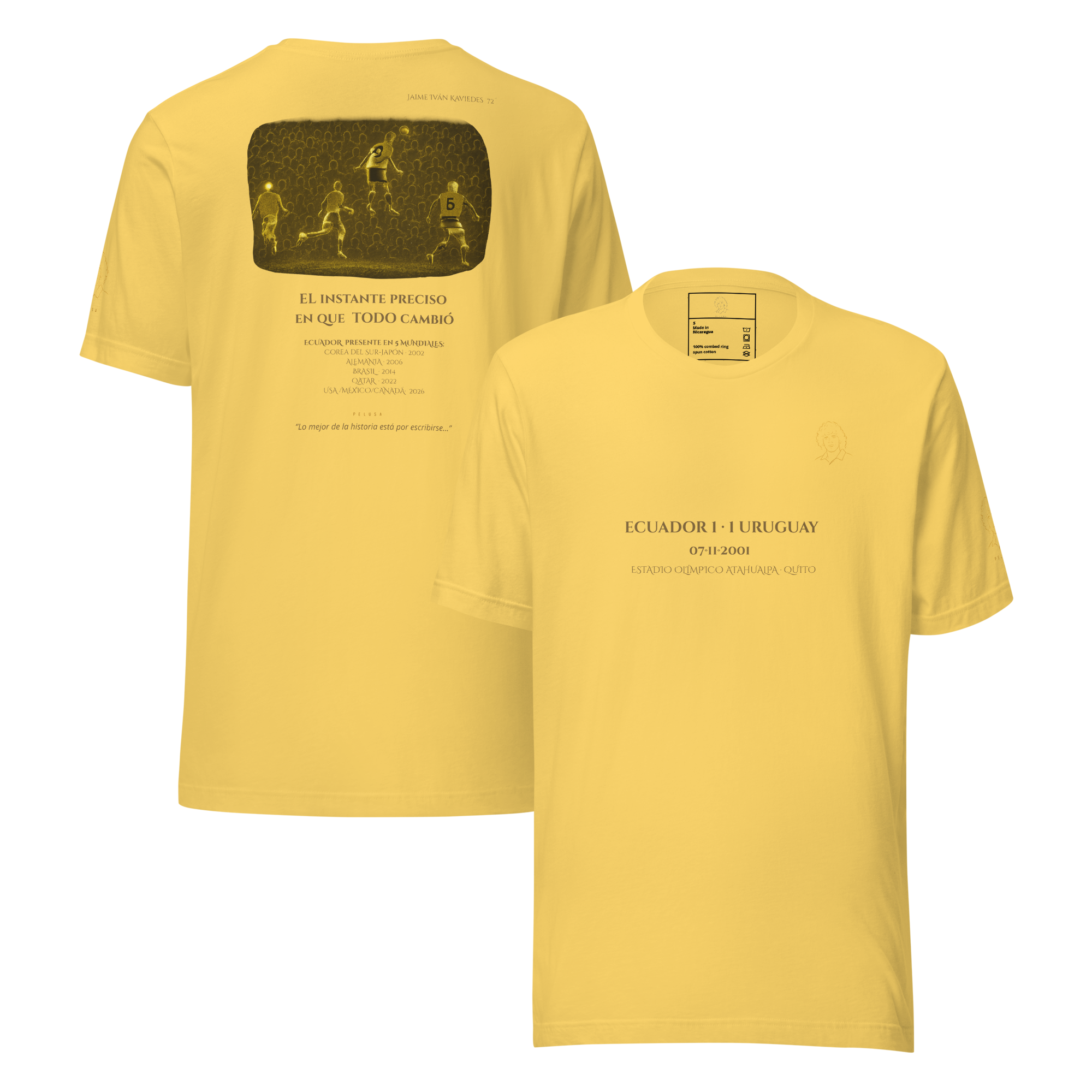 🇪🇨 Ecuador: 5 Mundiales (Unisex)⚽