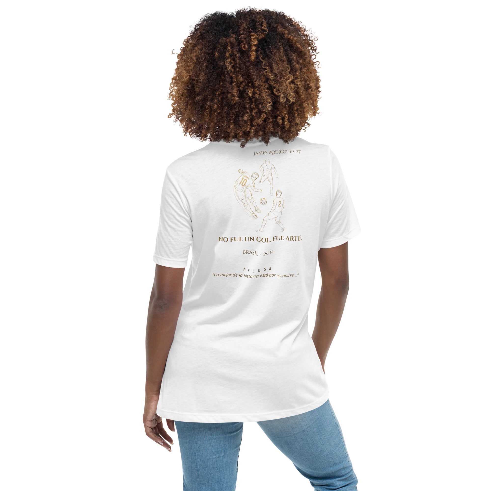 🇨🇴 Colombia | Camiseta Mujer James Rodríguez 2014 – No Fue Gol, Fue Arte 🇨🇴⚽