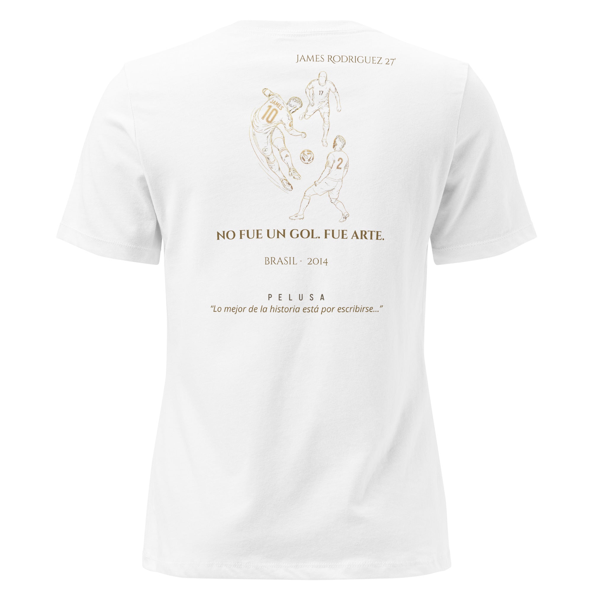 🇨🇴 Colombia | Camiseta Mujer James Rodríguez 2014 – No Fue Gol, Fue Arte 🇨🇴⚽